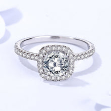 Cargar imagen en el visor de la galería, 【ZHOYA】 Luxury Round Cut 1 Carat S925 Silver Moissanite Ring