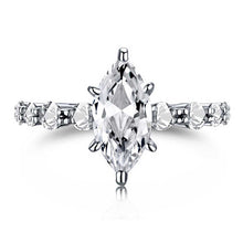 Cargar imagen en el visor de la galería, 【ZHOYA】Elegant Marquise Moissanite 1 CT S925 Silver Ring