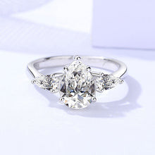 Charger l&#39;image dans la galerie, 【ZHOYA】 Excellent Moissanite 2 CT S925 Silver Platinum Plated Ring