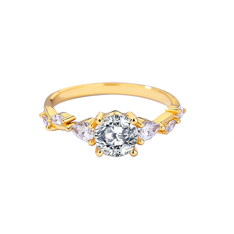 【ZHOYA】 S925 2 CT Moissanite Ring