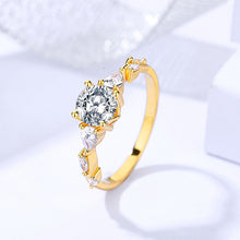 Load image into Gallery viewer, 【ZHOYA】 S925 2 CT Moissanite Ring