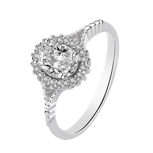 Load image into Gallery viewer, 【ZHOYA】 Dancing Moissanite 1 CT S925 Silver Platinum Plated Ring