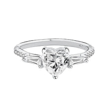 Charger l&#39;image dans la galerie, 【ZHOYA】Moissanite 1 CT S925 Silver Platinum Plated Ring