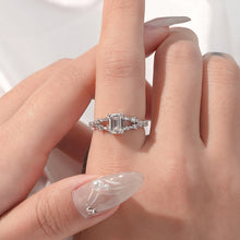 Charger l&#39;image dans la galerie, 【ZHOYA】Moissanite 1 CT S925 Silver Platinum Plated Ring