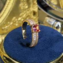 Cargar imagen en el visor de la galería, [ZHOYA]Mosang Diamond Plated 18K Ring 0.8CT