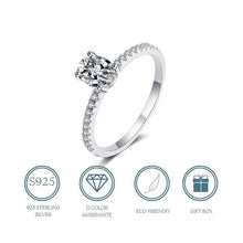 Load image into Gallery viewer, 【ZHOYA】S925 Moissanite Silver 3.0 Carat Oval Egg Shape Rings